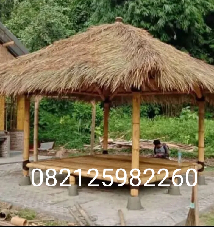 Pembuatan Saung & Rumah Bambu Bogor